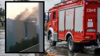 Rzeszów - pożar bloku mieszkalnego. Nie żyje 14-latka